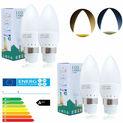 8pcs b22 b15 led candle - 1/4/8pcs, 3w