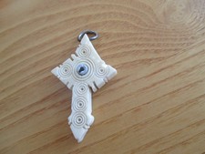 ANTIQUE / VINTAGE STANHOPE CROSS PENDANT