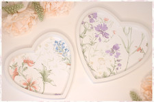Floral Decoupage Wooden Heart