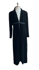 BLACK VELVET COAT SIZE 14 MAXI