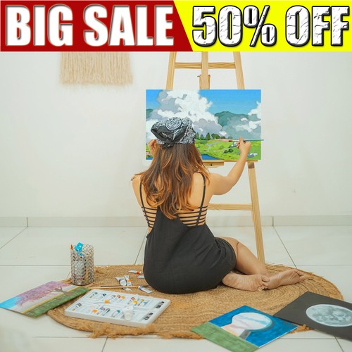 Easel wooden studio artist - easel,