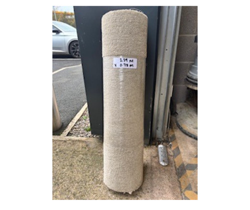 Beige saxony carpet roll - beige,