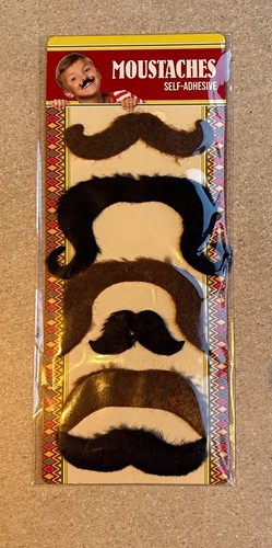 Self adhesive fake moustache - fake,