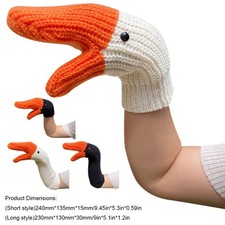 Long Swan Gloves Funny Knitted