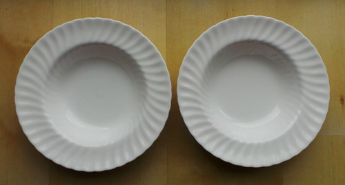 White swirl china - white, 23cm