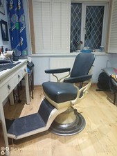 Vintage barbers chair - barbers,