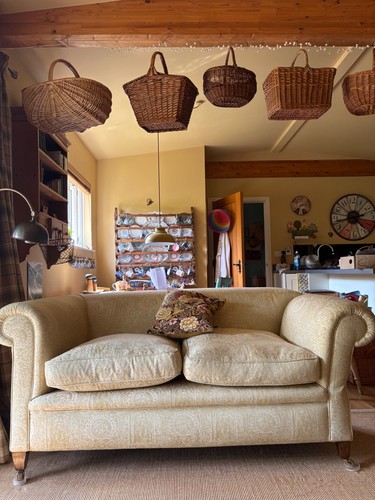Beautifully upholstered gold