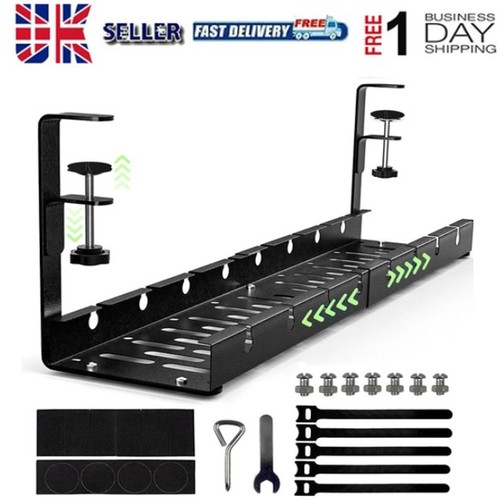 Desk cable management tray - desk,