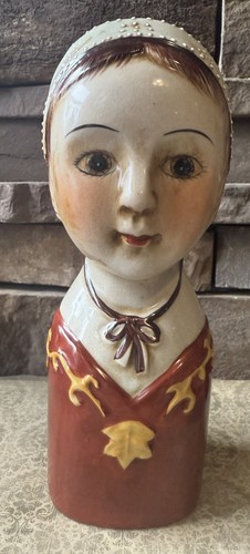 Vintage folk art lady - vintage,