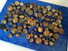 Vintage Military & Railway Button Lot