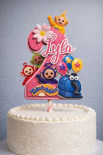 Teletubbies cake topper - , name
