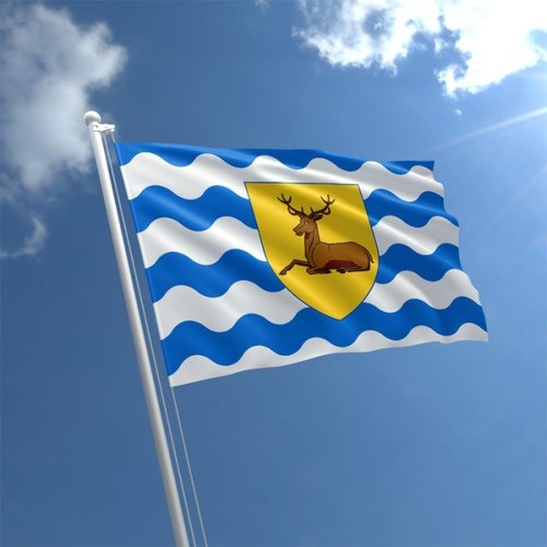 Hertfordshire flag 5ftx3ft - hertfordshire,
