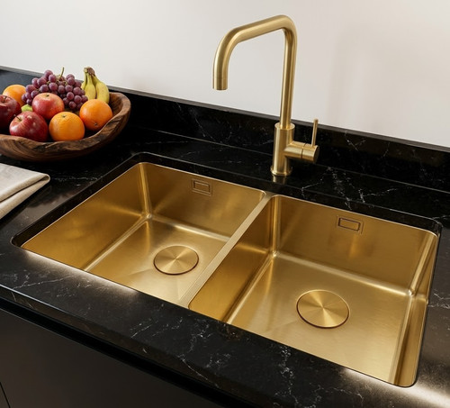 Gold handmade double bowl - 2.0,