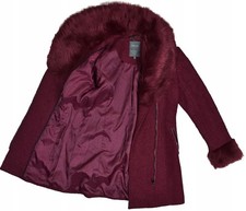 SALSA Maroon Wool Women's Coat