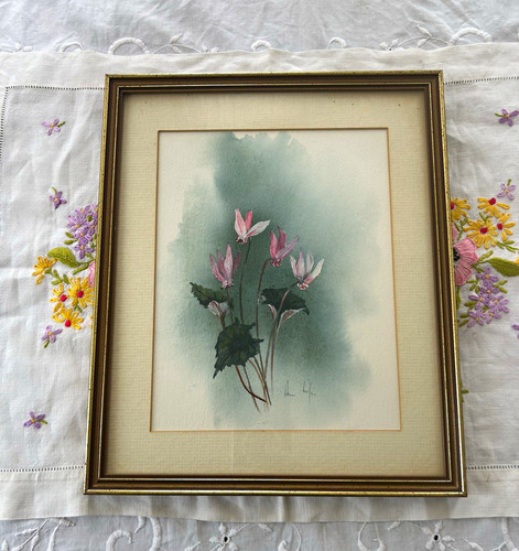 Signed original botanical - signed,
