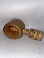 Vintage 1960’s Wooden / Treen Corkscrew Style Walnut Pecan Nutcracker.