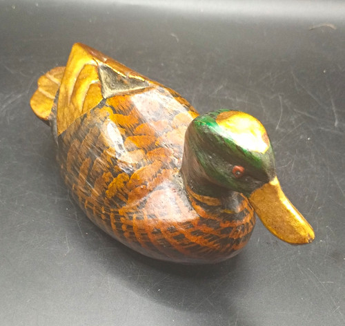 Hand carved painted - hand, wooden