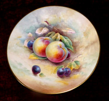 MINTON - Arthur  Holland - Hand Painted  Fine China Cabinet Plate Circa 1950's