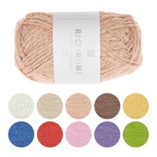 Rico Knitting Wool Yarn Cotton Ricorumi Twinkly Twinkly Sparkle Crochet 8 Ply