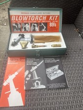 Vintage RONSON Varaflame BlowTorch Kit in Original metal Case (no Butane )