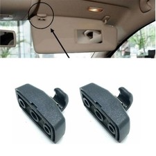 2x Sun Visor Clip Black