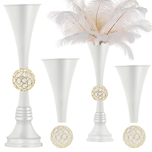 Vijiv white luxury flower - 22",
