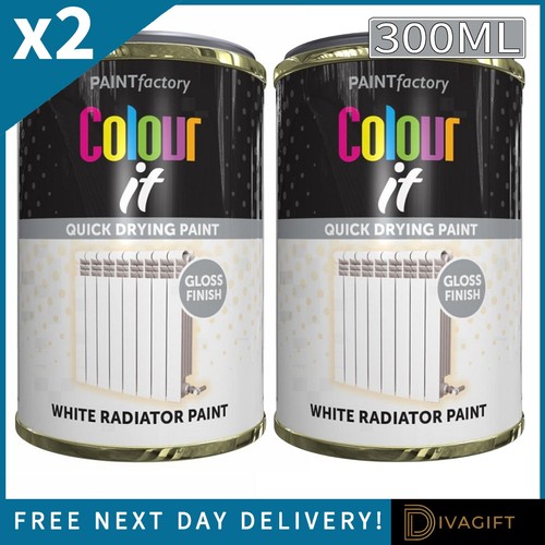 White radiator paint 300ml - white,