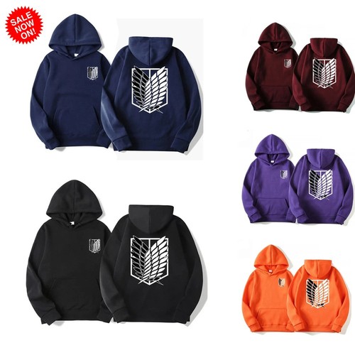 Attack titan men hoodie - on,