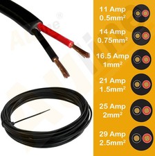 Round Twin 2 Core Cable 12v