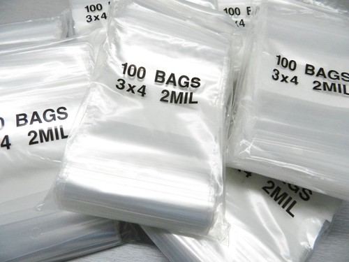 3x4 white block reclosable - white,