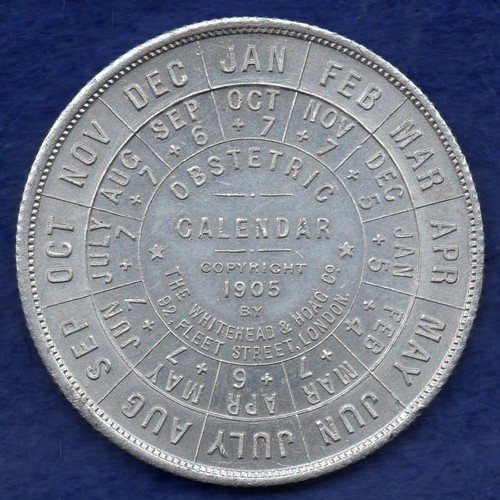 Calendar medal 1905 virol - medal, 'virol'