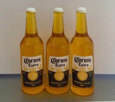 Dolls House Miniature Set of 3 Corona Bottles SK111 Height 3.8cms