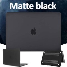 Black Matte Shell Case Cover For Apple MacBook Air 11'' 13''/Pro 13/14/15/16/12'