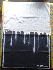 Dr Martens Black & White ‘Drip Print’ Cotton Scarf, scarce.