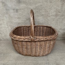 Vintage Wicker Basket With