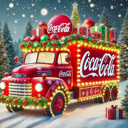 Coca cola truck christmas - cola,