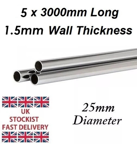 Chrome plated metal tube - 5,