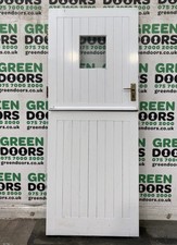 WOODEN STABLE HALF DOORS DANISH EXTERNAL EXTERIOR TIMBER PANEL WHITE