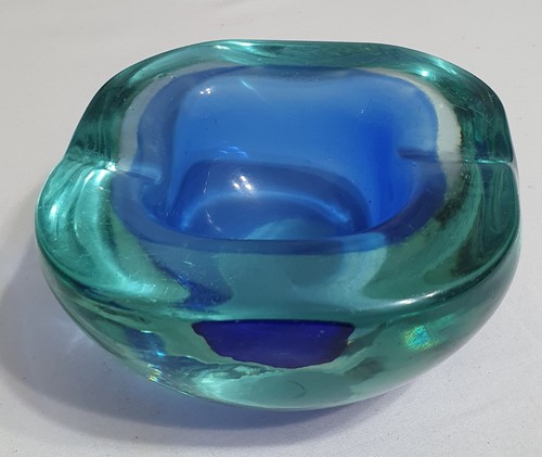 Murano sommerso glass geode - glass,