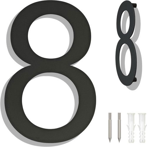 House numbers large brushed - -,