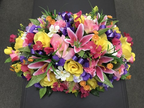 2ft colourful flower spray - 2ft,