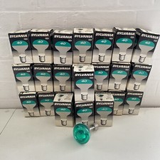 5 X GREEN REFLECTOR LAMP JOBLOT LIGHT BULB R63 40W E27 GTE 250V SYLVANIA