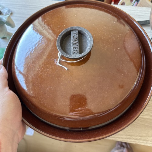 Tower large brown - brown, casserole