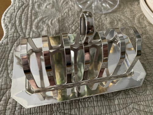Silver plated toast rack - silver,