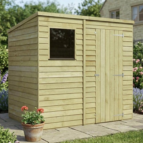7x5 pent garden - 7x5, single