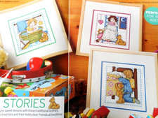 JOAN ELLIOTT, 3 CHILDREN BEDTIME SCENES. 3 CROSS STITCH CHARTS. FOR CHARITY ?