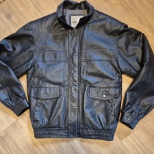 Mens Soft Leather Bomber