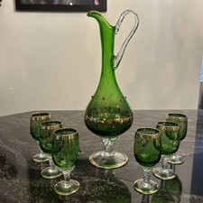 Vtg Venetian bohemian Emerald