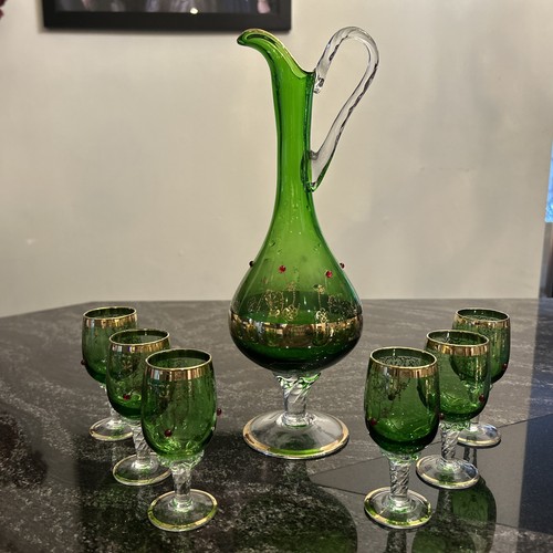 Vtg venetian bohemian emerald - vtg,
