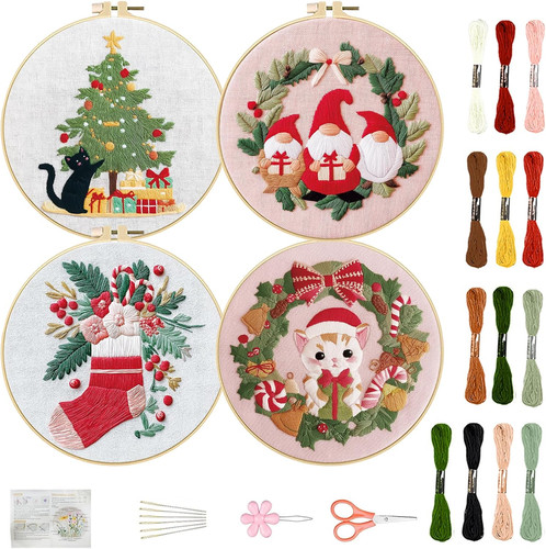 Christmas set embroidery - 4,